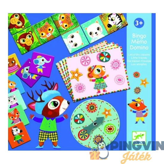 Djeco Hármas társas,Little Friends 8131