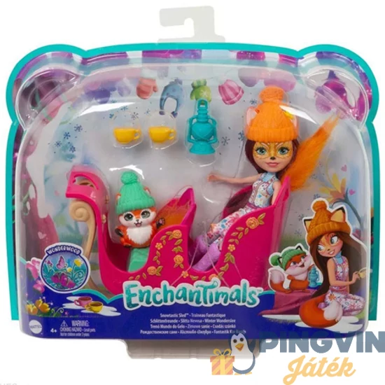 Enchantimals baba állatkával szánon FHJ11/GJX31 - Mattel