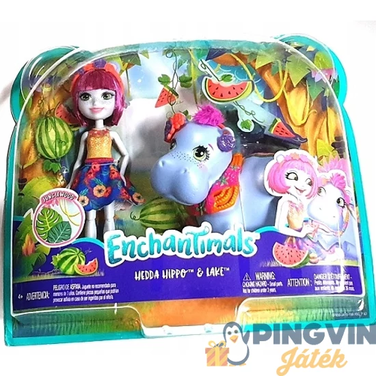 Enchantimals - babák nagy állatkával vizilovak GFN56 - Mattel