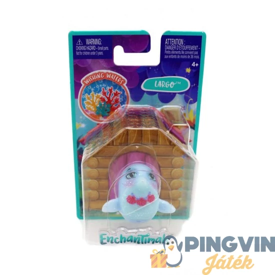 Enchantimals -  különleges állatok - Largo a delfin, 4cm-es figura GLH44 - Mattel