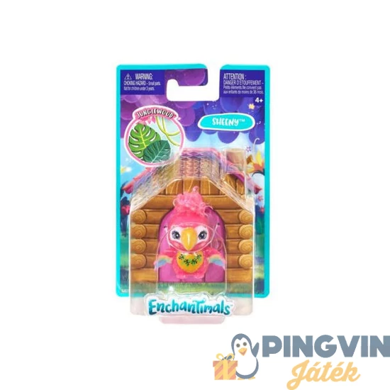 Enchantimals -  különleges állatok - Sheenx a papagály, 4cm-es figura GJX25 - Mattel