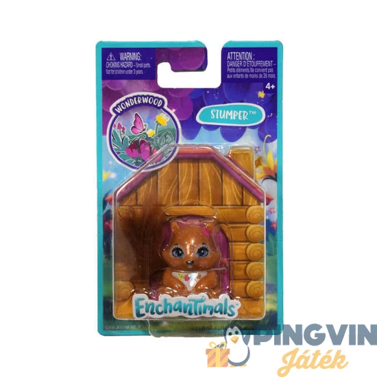 Enchantimals -  különleges állatok - Stumper a mókus, 4cm-es figura GLH38 - Mattel