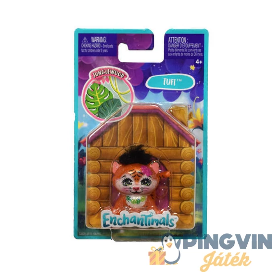 Enchantimals -  különleges állatok - Tuft a tigris, 4cm-es figura GJX26 - Mattel