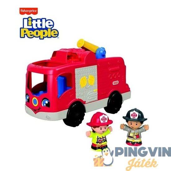 Fisher Price - Little People Segítő tűzoltóautó GXR77 - Mattel