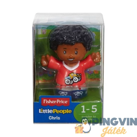 Fisher Price - Little people figurák - Chris piros pólóban FGG10 - Mattel