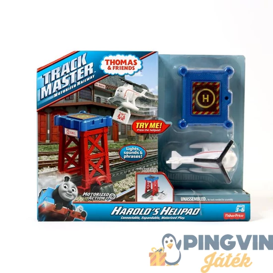 Fisher Price: Thomas Track Master, Mentőállomás, Harold DFM65 - Mattel