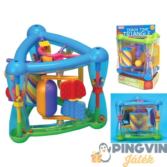 FunTime - Háromszögű activity csörgő bébijáték