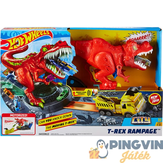 Hot Wheels: T-Rex Rampage pálya készlet - Mattel
