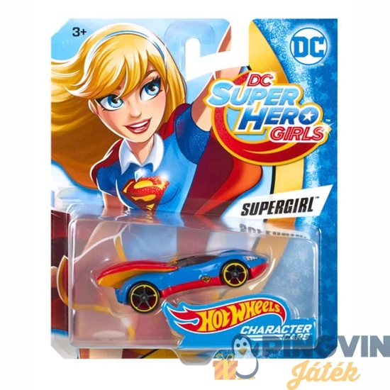 Hot Wheels: DC Superhero Girld karakter kisautó - Supergirl DXN49 - Mattel
