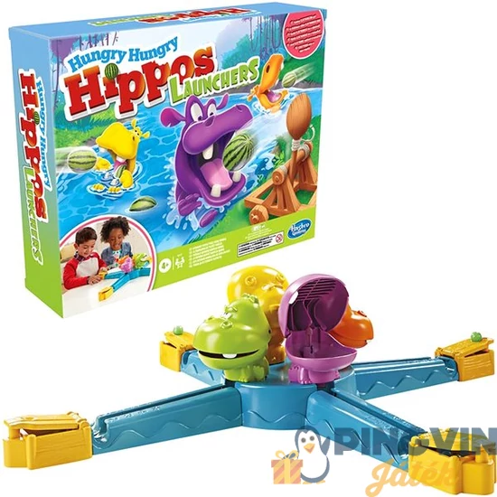 Hungry Hungry Hippos - Éhes vizilovak társasjáték E9707 - Hasbro