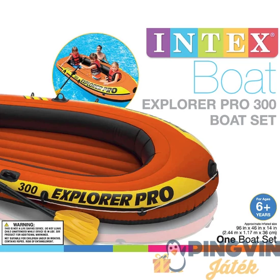 Intex - Explorer Pro 300 gumicsónak - 244 x 117 x 36 cm