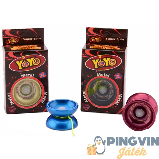 Jojó, fém tengely, csapágy, 4 féle