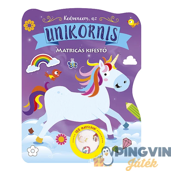Kedvencem az Unikornis matricás kifestő