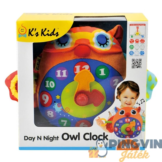 Ks Kids Baglyos zenélő óra KA10662-GB