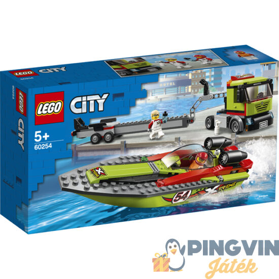 LEGO® City Great Vehicles Versenycsónak szállító 60254