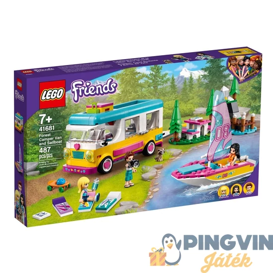 Lego Friends Erdei lakóautó és vitorlás 41681