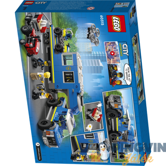 Lego City Rendőrségi mobil parancsnoki kamion 60315