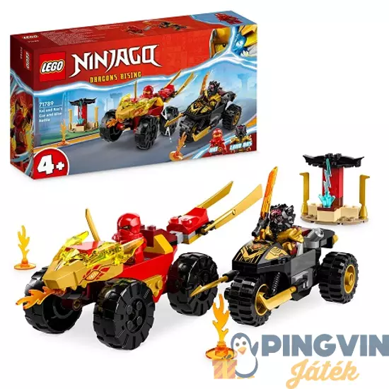 Lego Ninjago Kai és Ras autós és motoros csatája 71789