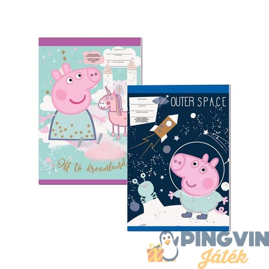 Luna Peppa Malac notesz füzet