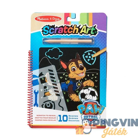 Melissa&Doug - Kreatív játék, Képkarc, Mancs őrjárat, Chase 33259