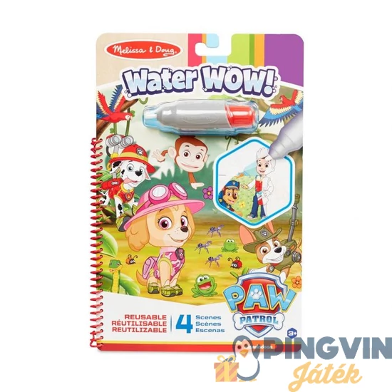 Melissa&Doug - Kreatív játék, rajzolás vízzel, Mancs őrjárat, Skye 33250