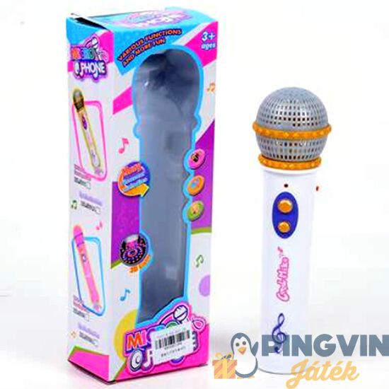 Magic Toys - Mikrofon fénnyel és hanggal (MKK451248)