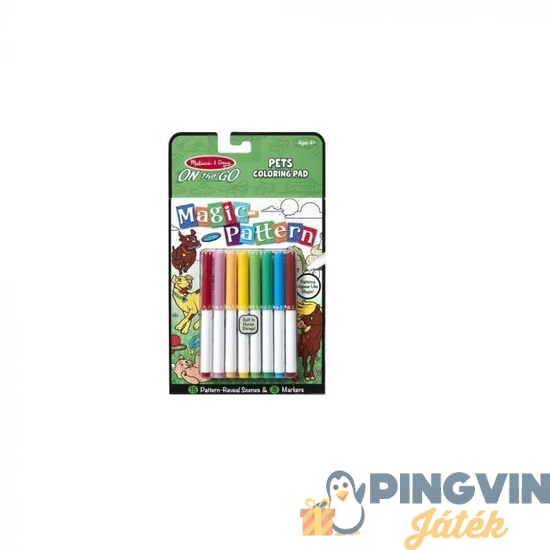 Melissa&Doug - Kreatív Játék, Mágikus Színező Füzet, Háziállatok (40311)