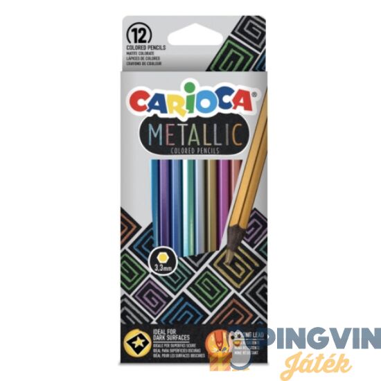Carioca - Metallic 12db-os szenes ceruza szett (43164)