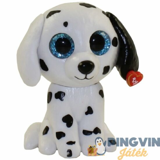 Mini Boos clip műanyag figura Fetch - fehér kutya 8,5 cm-es TY25069