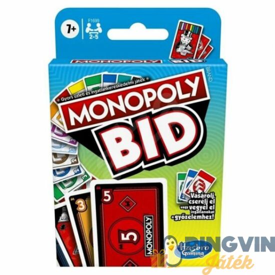 Monopoly BID kártyajáték F1699390 - Hasbro