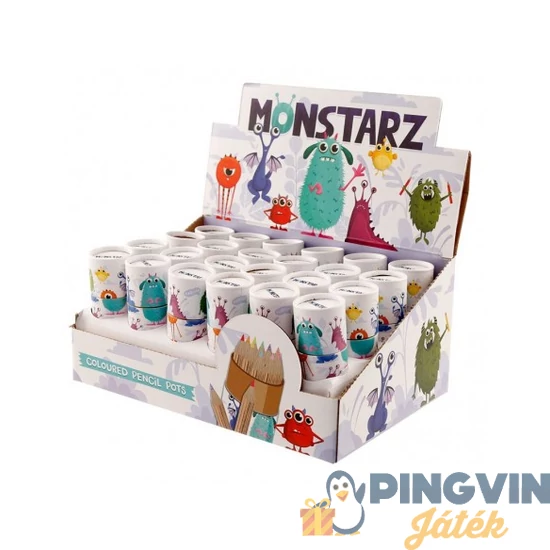 Monstarz 12 db-os színesceruza szett dobozban PCASE34