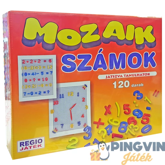 Mozaik számok 120 darabos készlet