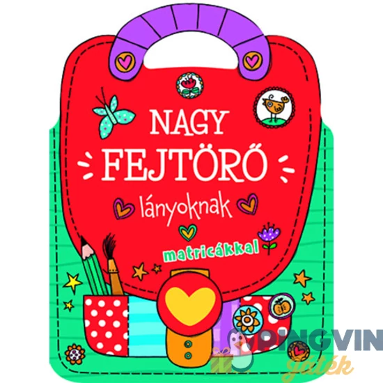 Nagy fejtörő lányoknak matricákkal