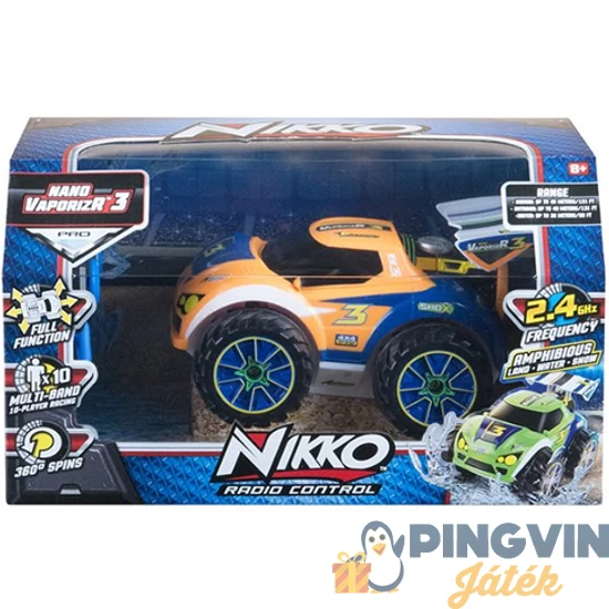 Toystate - Nikko RC Nano VaporizR 3 narancssárga távirányítós autó (10011)