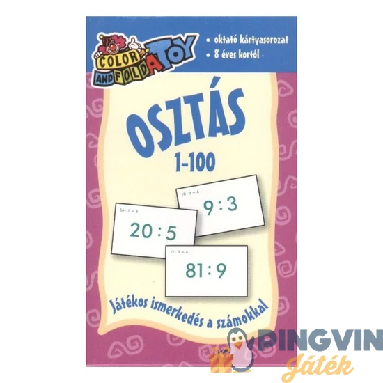 Oktató kártya Osztás 1-100