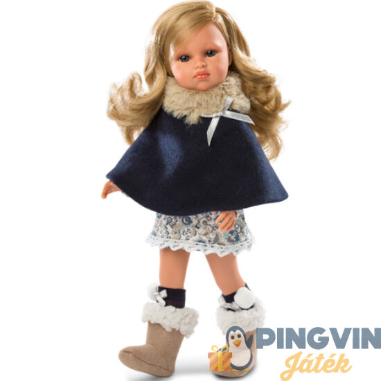 Olivia szőke baba kék ruhában 37cm-es - Llorens
