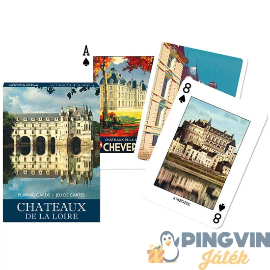 Piatnik - Chateaux de la Loire 1x55 lapos römikártya (164316)