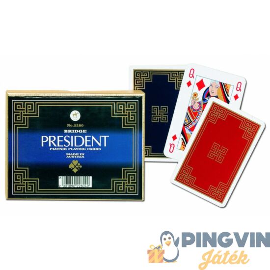 Piatnik - Művészrömi - President bridge 2x55 lapos kártya (228049)