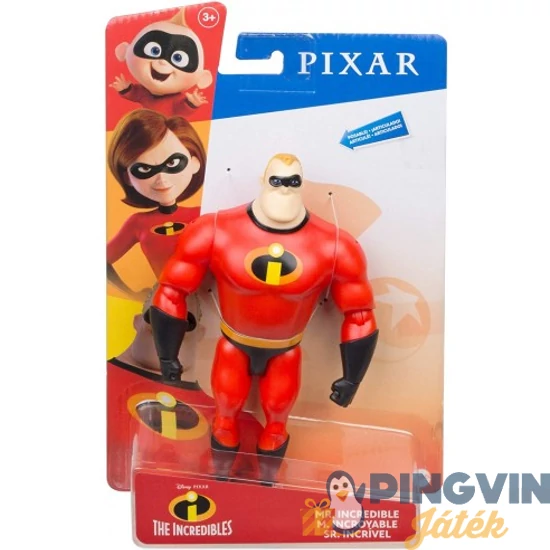 Pixar - The Incredibles, Mr.Incredible 20cm-es figura GNX78 - Mattel