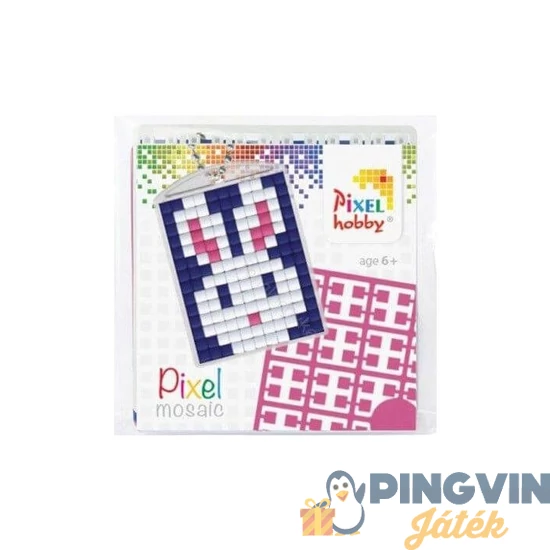 Pixel mini Nyuszi kulcstartó-alap+3 szín 23010
