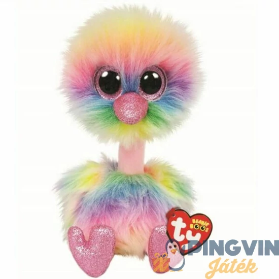 Plüss Beanie Boos Asha 24 cm-es pasztell strucc