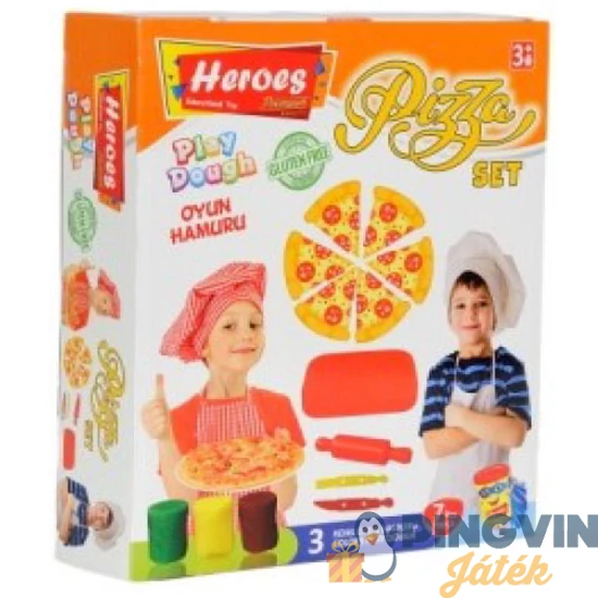 Er Toys - Play-Doug Heroes: Pizza gyurma szett 7db-os (ERN-592)