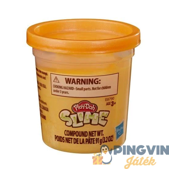 Play-Doh Slime 1db-os tégely gyurma - narancs (E8790) - Hasbro