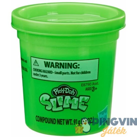 Play-Doh Slime 1db-os tégely gyurma - zöld (E8790) - Hasbro