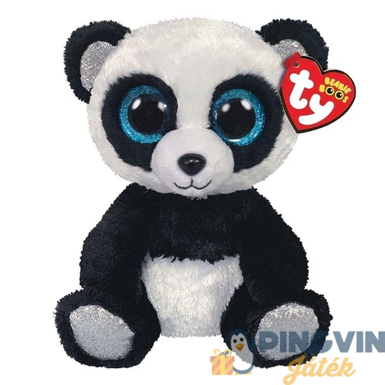 Plüss Beanie Boos Bamboo panda 15cm-es