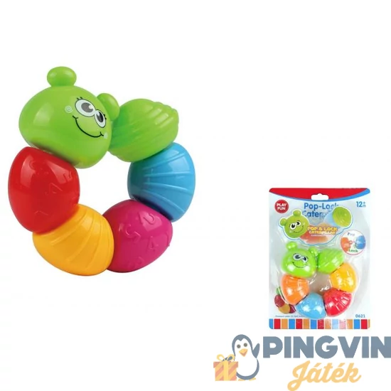Pop-lock készségfejlesztő hernyó játék,21,5cm PF-0621