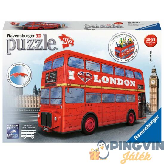 Ravensburger - 3D puzzle 216 db-os- London busz