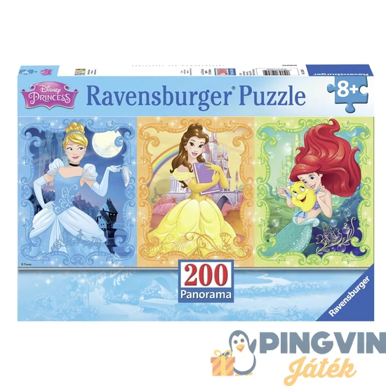 Ravensburger - Disney hercegnők csodaszép 200 darabos panoráma puzzle