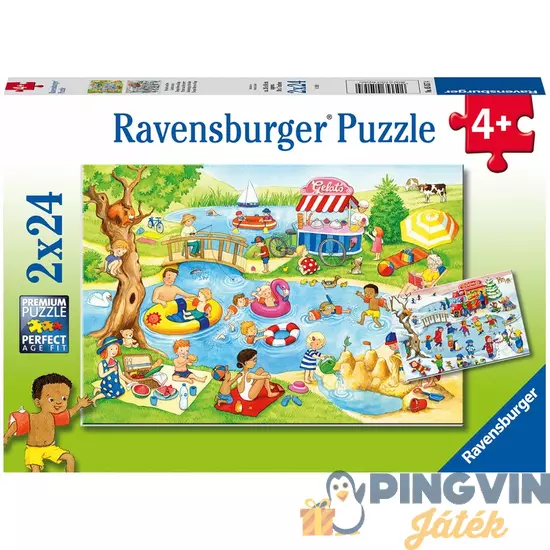Ravensburger - Puzzle 2x24 db - Szabadidő a tengerparton