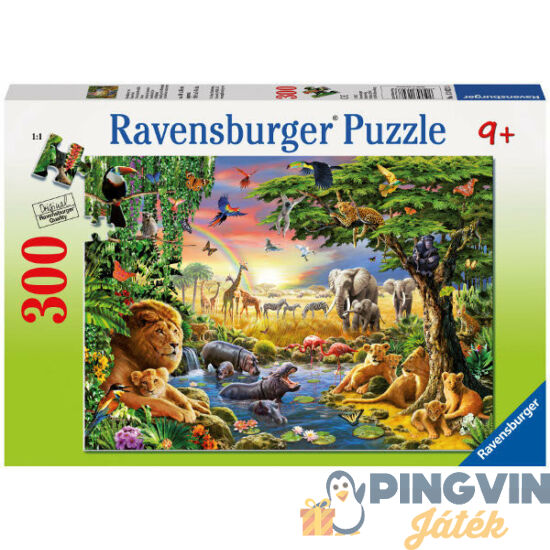 Ravensburger - Puzzle 300 db - északai fény és az állatok (13073)